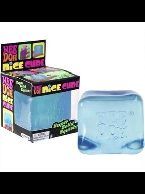 Nice Cube Squishy Sensory Toy - Blue